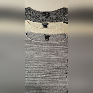 3 EUC Vintage Bay Studio Women's 1/4 Sleeve Sweaters PL